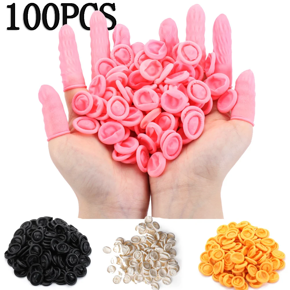 NEW 100Pcs Disposable Fingertips Protector Gloves Natural Rubber Non-slip Anti-static Latex Finger Cots Fingertips Durable Tool
NEW 100Pcs Disposable Fingertips Protector Gloves Natural Rubber Non-slip Anti-static Latex Finger Cots Fingertips Durable Tool