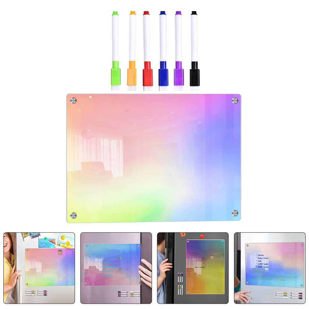 Erasable Writing Board Acrylic Refrigerator Magnetic Force Reminder Fridge Office
Erasable Writing Board Acrylic Refrigerator Magnetic Force Reminder Fridge Office