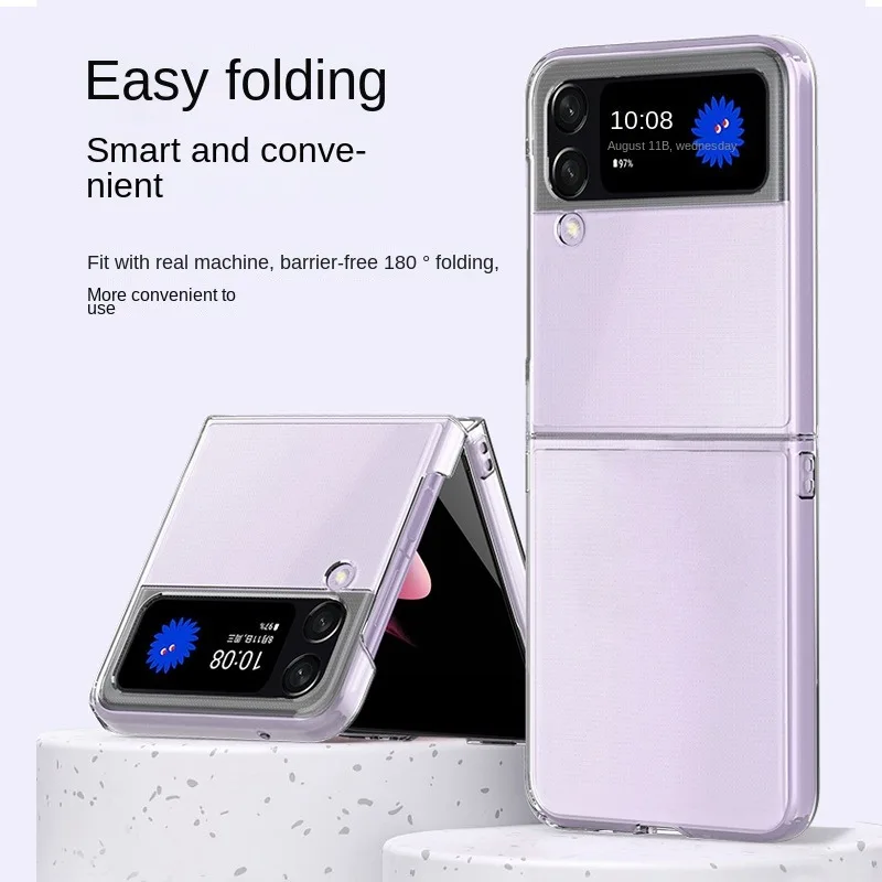 For Samsung Galaxy Z Flip 4 Case Thin Transparent High Clear Hard PC Shockproof Phone Cases on For Galaxy ZFlip 4 Flip4 Cover
For Samsung Galaxy Z Flip 4 Case Thin Transparent High Clear Hard PC Shockproof Phone Cases on For Galaxy ZFlip 4 Flip4 Cover