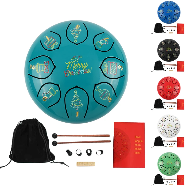 Steel Tongue Drum,6-Inches 8-Notes Ethereal Drum,Percussion Instrument Handpan Drum With Bag,Drumsticks 
Steel Tongue Drum,6-Inches 8-Notes Ethereal Drum,Percussion Instrument Handpan Drum With Bag,Drumsticks