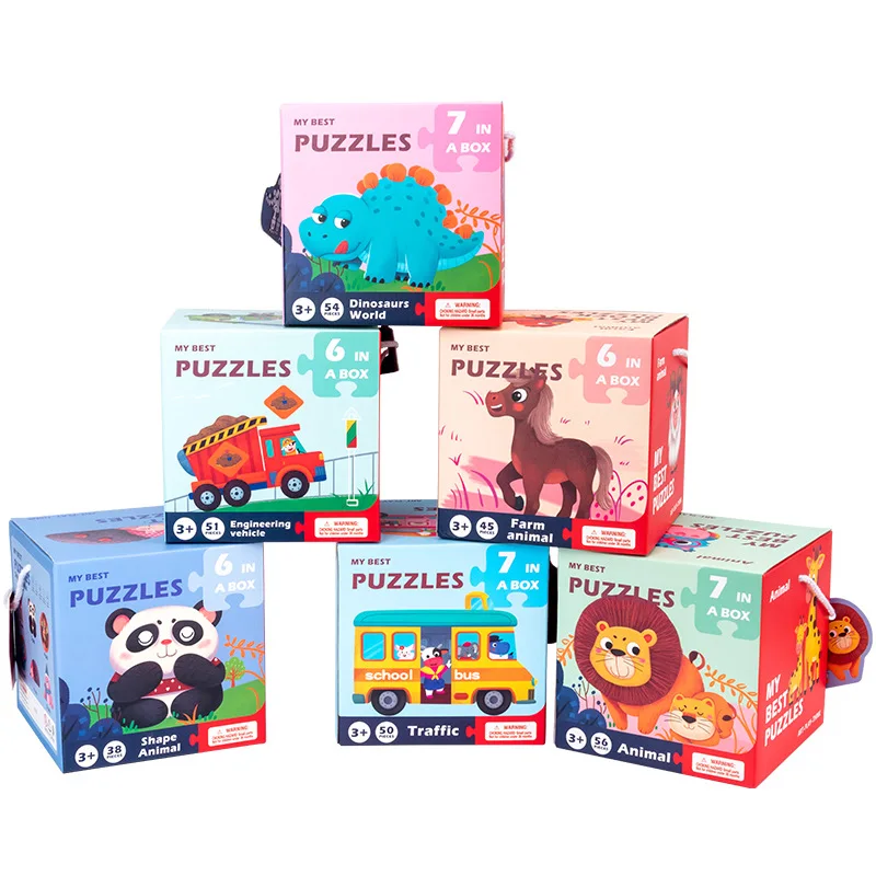 2-10 PCS Children Early Education Toys For Brain Tease Double-sided Big Cognitive Paper Puzzle Montessori Animal Traffic Jigsaw
2-10 PCS Children Early Education Toys For Brain Tease Double-sided Big Cognitive Paper Puzzle Montessori Animal Traffic Jigsaw