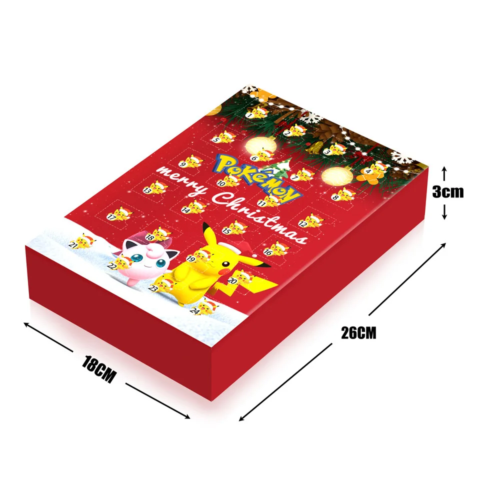 Pokemon Christmas Advent Calendar blind box Gifts box Action Figure Mini Figures Model Toy Pikachu Collect Dolls Birthday Gifts
Pokemon Christmas Advent Calendar blind box Gifts box Action Figure Mini Figures Model Toy Pikachu Collect Dolls Birthday Gifts
