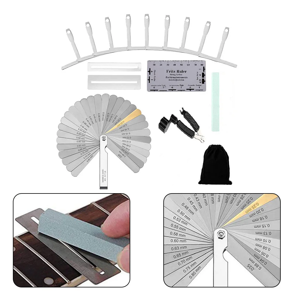 9Pcs Guitar UnderString Radius Gauge Hot Sale Stainless Steel Guitar Luthier Tools Kit For Guitar Bass Setup Premium Luthier Too
9Pcs Guitar UnderString Radius Gauge Hot Sale Stainless Steel Guitar Luthier Tools Kit For Guitar Bass Setup Premium Luthier Too