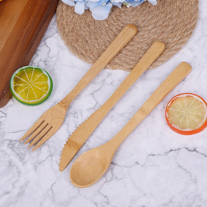 3Pcs/Set Natural Bamboo Wooden Cutlery Set Fork Cutter Cutting Reusable Kitchen Tableware New
3Pcs/Set Natural Bamboo Wooden Cutlery Set Fork Cutter Cutting Reusable Kitchen Tableware New