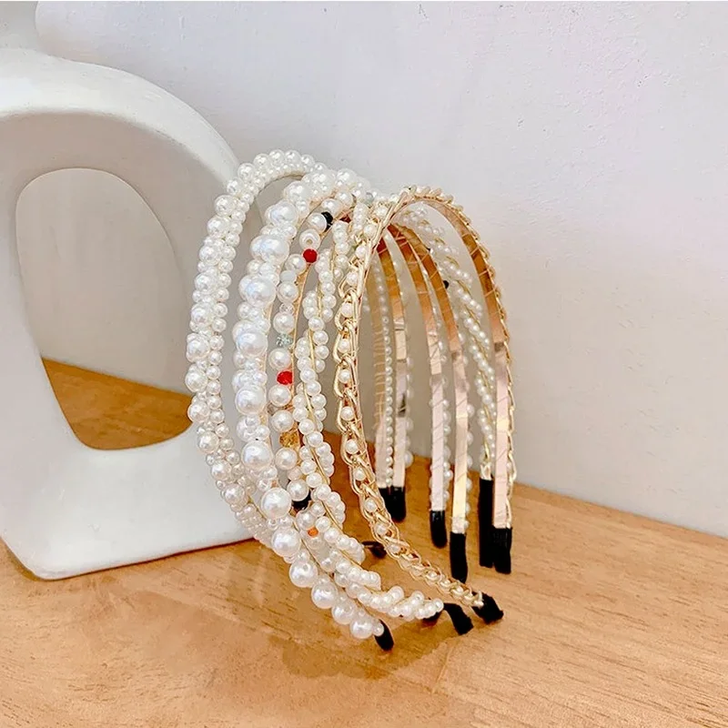 Simulation Pearl Hairbands Handmade Hair Hoops Headbands Flower Hoops Bride Headband Wedding Ornaments 2022 New Hair Accessories
Simulation Pearl Hairbands Handmade Hair Hoops Headbands Flower Hoops Bride Headband Wedding Ornaments 2022 New Hair Accessories