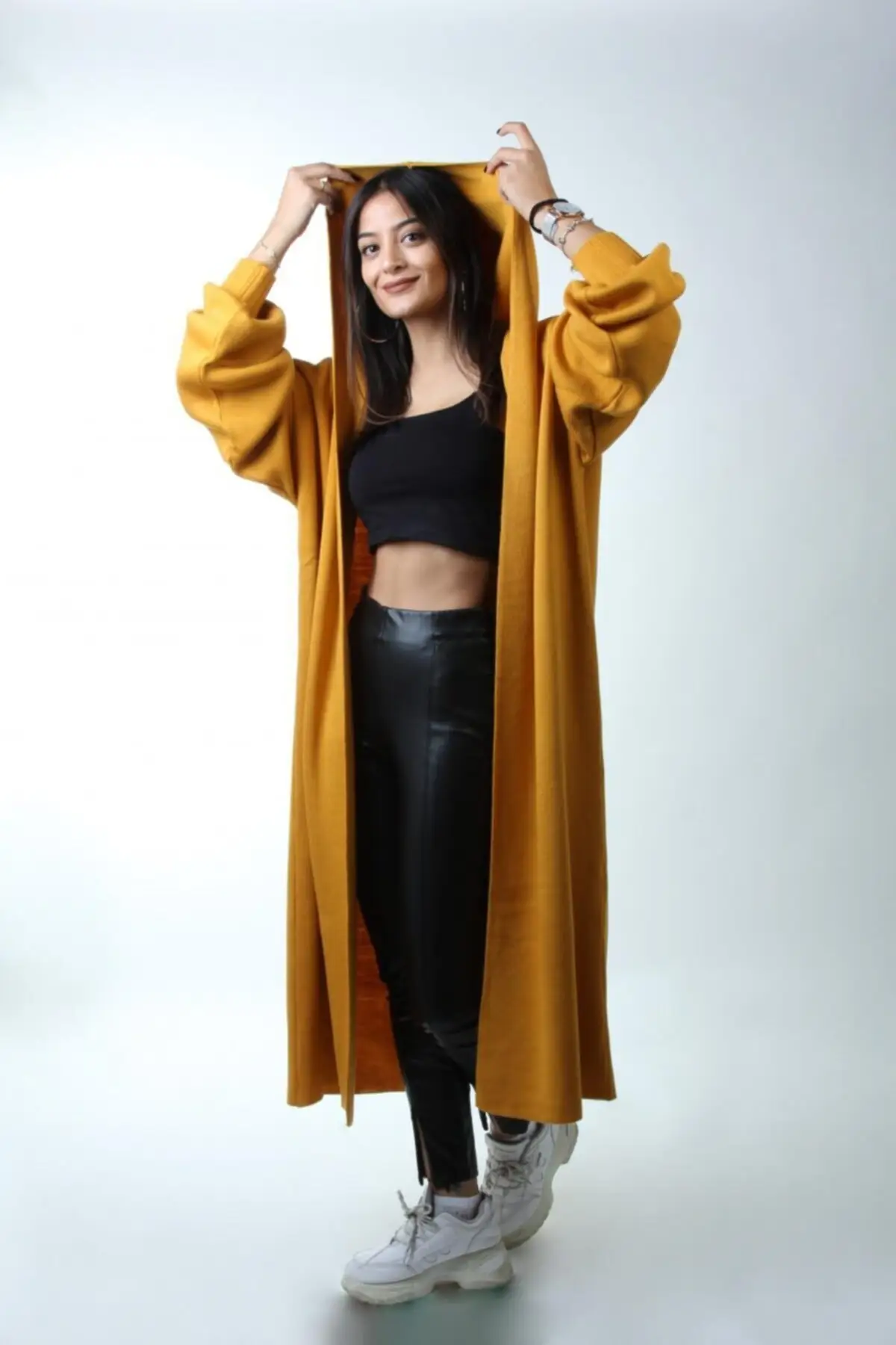 Women's Cardigan Mustard Yellow Hooded Long sportswear Casual Knitted Quality Fashion Cardigan Sweaters Loose Sweater Sweater Jumper
Women's Cardigan Mustard Yellow Hooded Long sportswear Casual Knitted Quality Fashion Cardigan Sweaters Loose Sweater Sweater Jumper