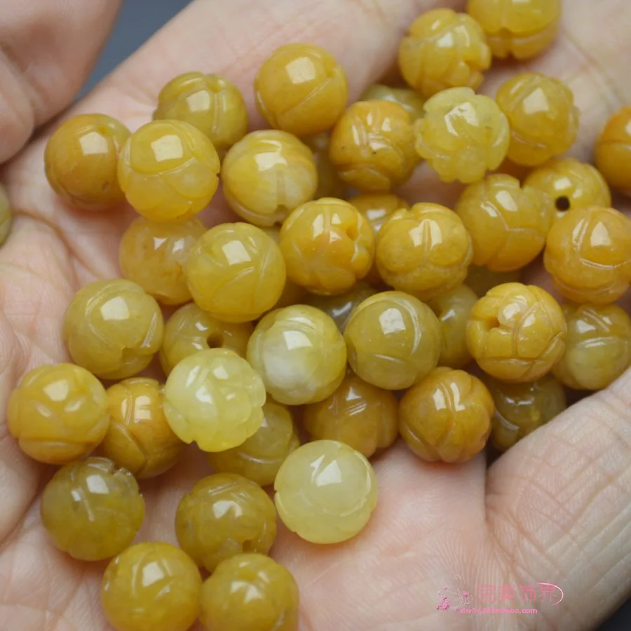 10mm Genuine Yellow Jadeite Pumpkin Beads For Jewelry Making Diy Bracelet Charms Necklace Natural Burma Jades Bead Accessories
10mm Genuine Yellow Jadeite Pumpkin Beads For Jewelry Making Diy Bracelet Charms Necklace Natural Burma Jades Bead Accessories
