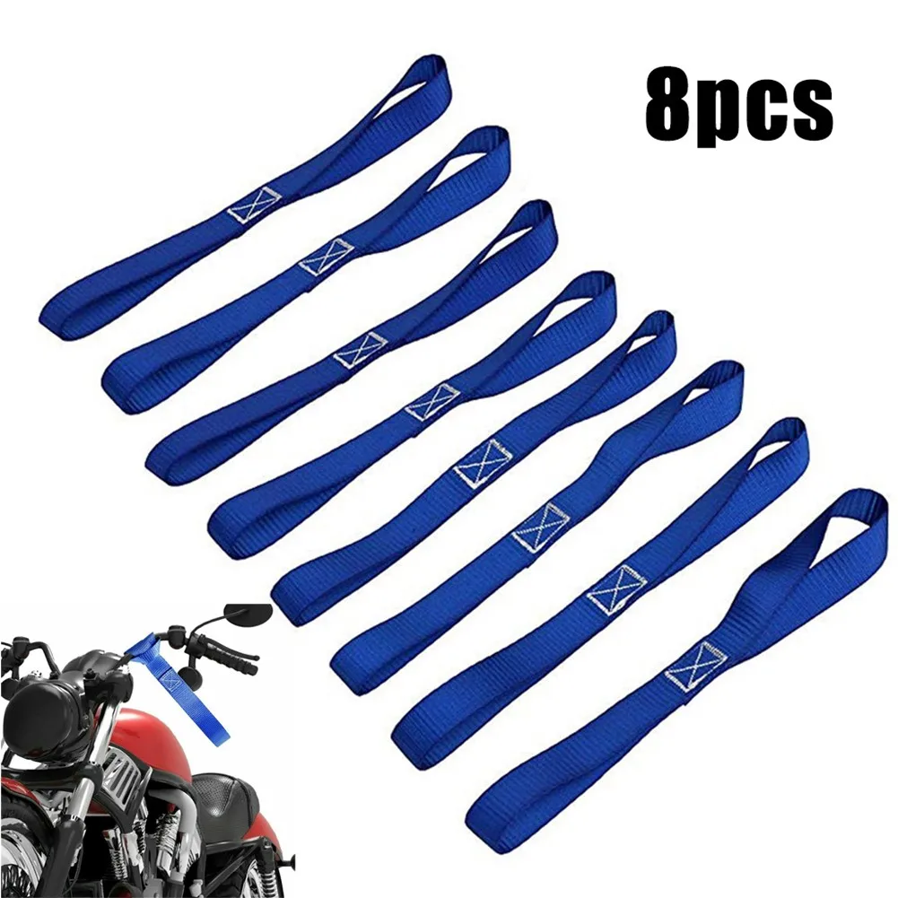 8pcs Blue Soft Loop Ratchet Strap Tie Down Straps Soft Ring Ratchet Belt Motorcycle Tie Belt For Motorcycle Motorbike
8pcs Blue Soft Loop Ratchet Strap Tie Down Straps Soft Ring Ratchet Belt Motorcycle Tie Belt For Motorcycle Motorbike