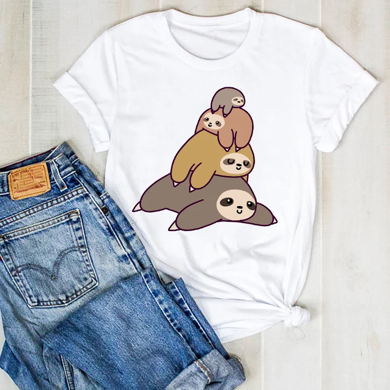 Women Lady Sloth Summer Printed Lazy Cute Cartoon Ladies T Tee Tshirt Womens Nice Top Shirt Pretty Graphic Clothing T-shirt
Women Lady Sloth Summer Printed Lazy Cute Cartoon Ladies T Tee Tshirt Womens Nice Top Shirt Pretty Graphic Clothing T-shirt