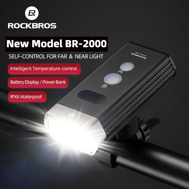 Rockbros оптовая продажа, BR1800 светильник, водонепроницаемый фонарик с внешним аккумулятором, USB, аккумуляторная фара для велосипеда
Rockbros оптовая продажа, BR1800 светильник, водонепроницаемый фонарик с внешним аккумулятором, USB, аккумуляторная фара для велосипеда