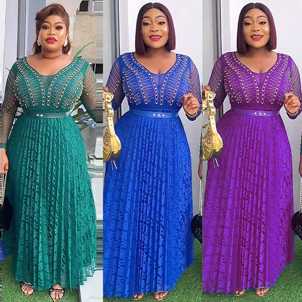 Plus Size African Party Dresses for Women 2023 New Fashion Dashiki Ankara Lace Wedding Gowns Elegant Turkey Muslim Maxi Dress
Plus Size African Party Dresses for Women 2023 New Fashion Dashiki Ankara Lace Wedding Gowns Elegant Turkey Muslim Maxi Dress