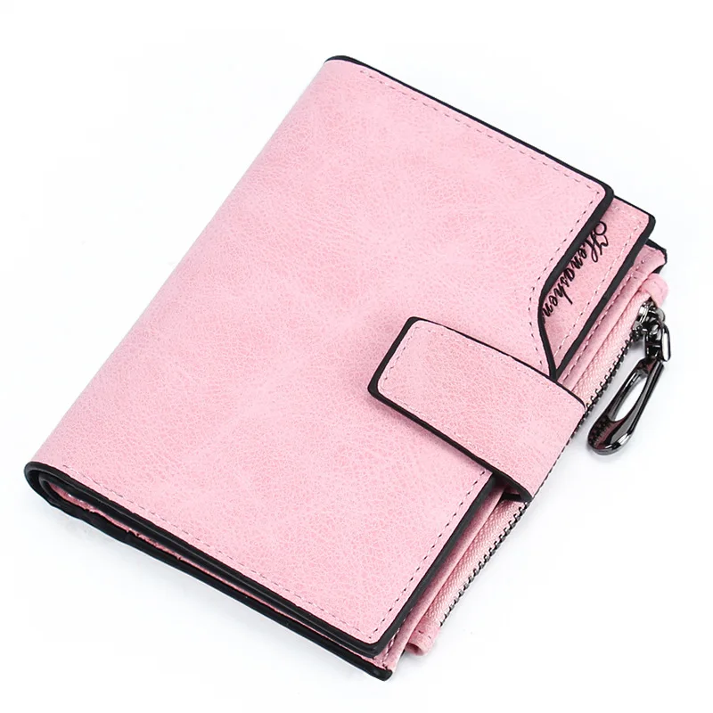 Women Frosted Short Wallet Buckle Vintage Ladies Small Purse Multiple Card Holders Solid Color Coin Purse Clutch Bag Money Clips
Women Frosted Short Wallet Buckle Vintage Ladies Small Purse Multiple Card Holders Solid Color Coin Purse Clutch Bag Money Clips
