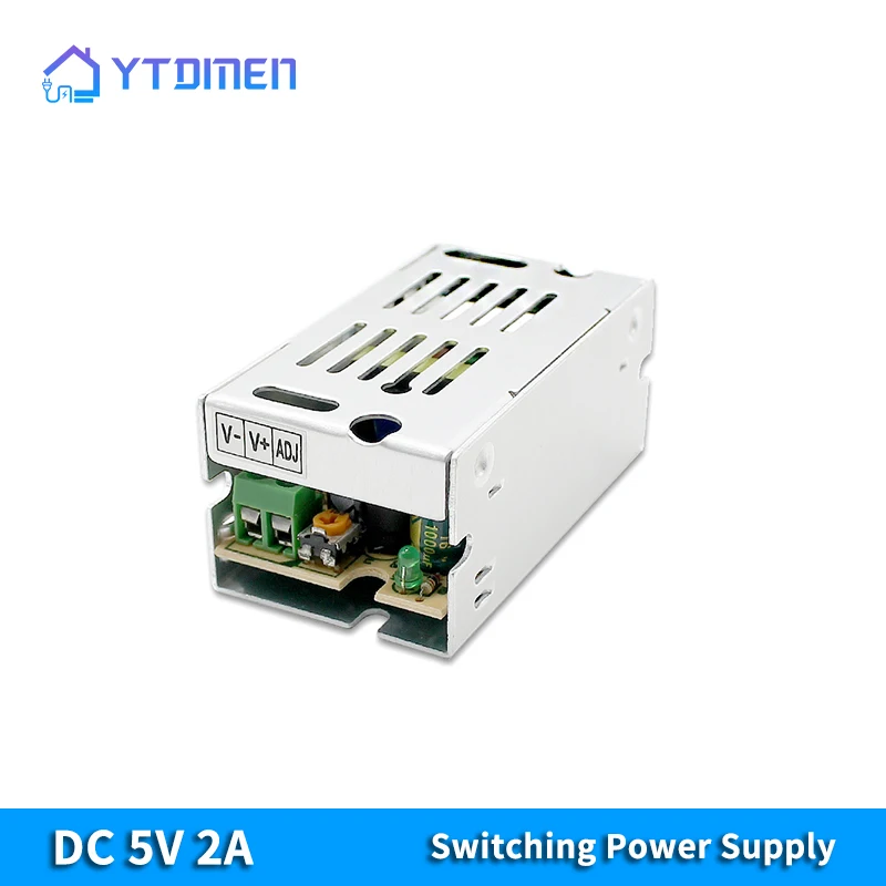 Switching Power Supply AC 100V-220V To DC 5V Power Supply 2A 10W SMPS Lighting Transformer for LED Strips
Switching Power Supply AC 100V-220V To DC 5V Power Supply 2A 10W SMPS Lighting Transformer for LED Strips