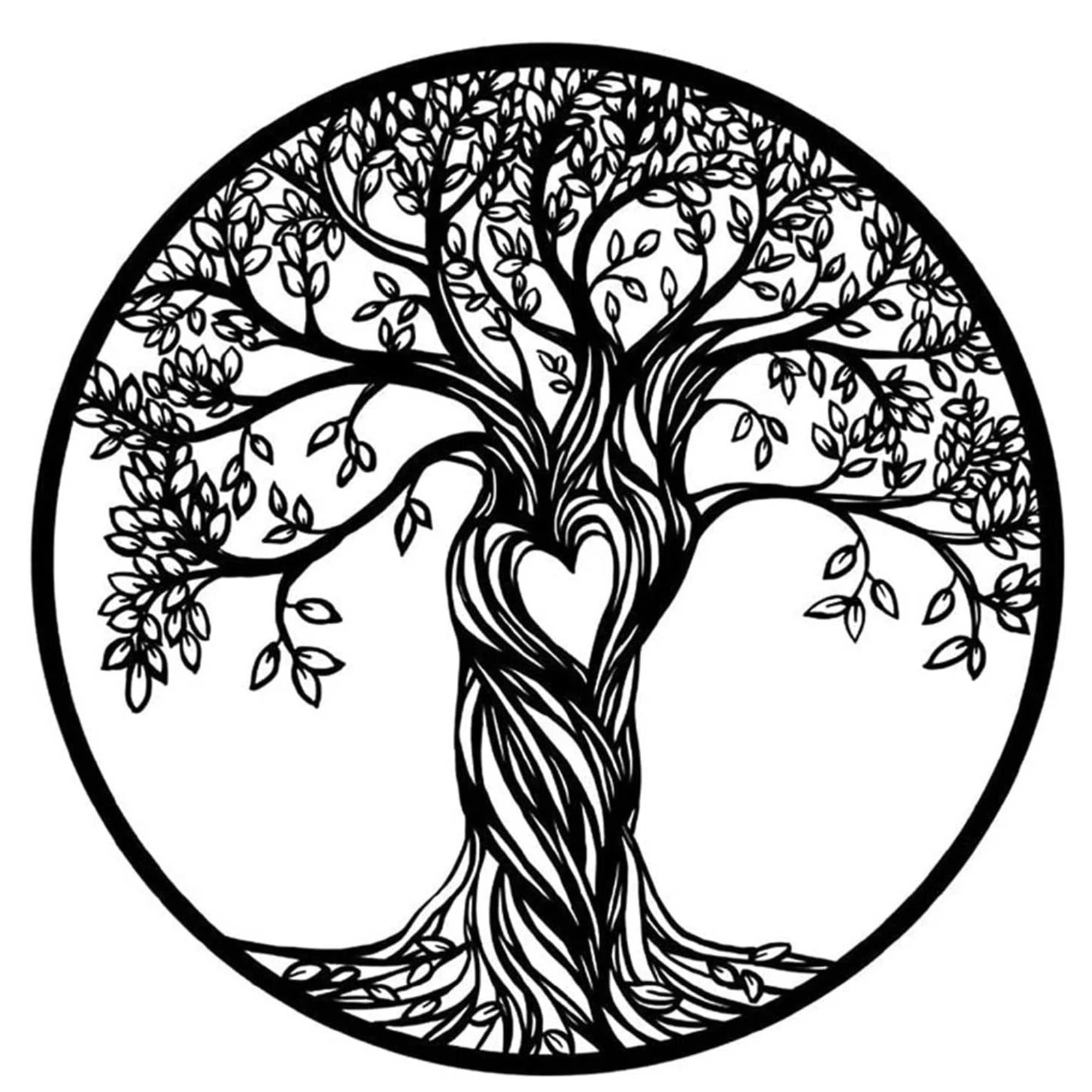 Metal Tree Life Wall Sculpture Round Tree Craft Art Meditation Ornaments Living Room Bedroom Home Decoration
Metal Tree Life Wall Sculpture Round Tree Craft Art Meditation Ornaments Living Room Bedroom Home Decoration