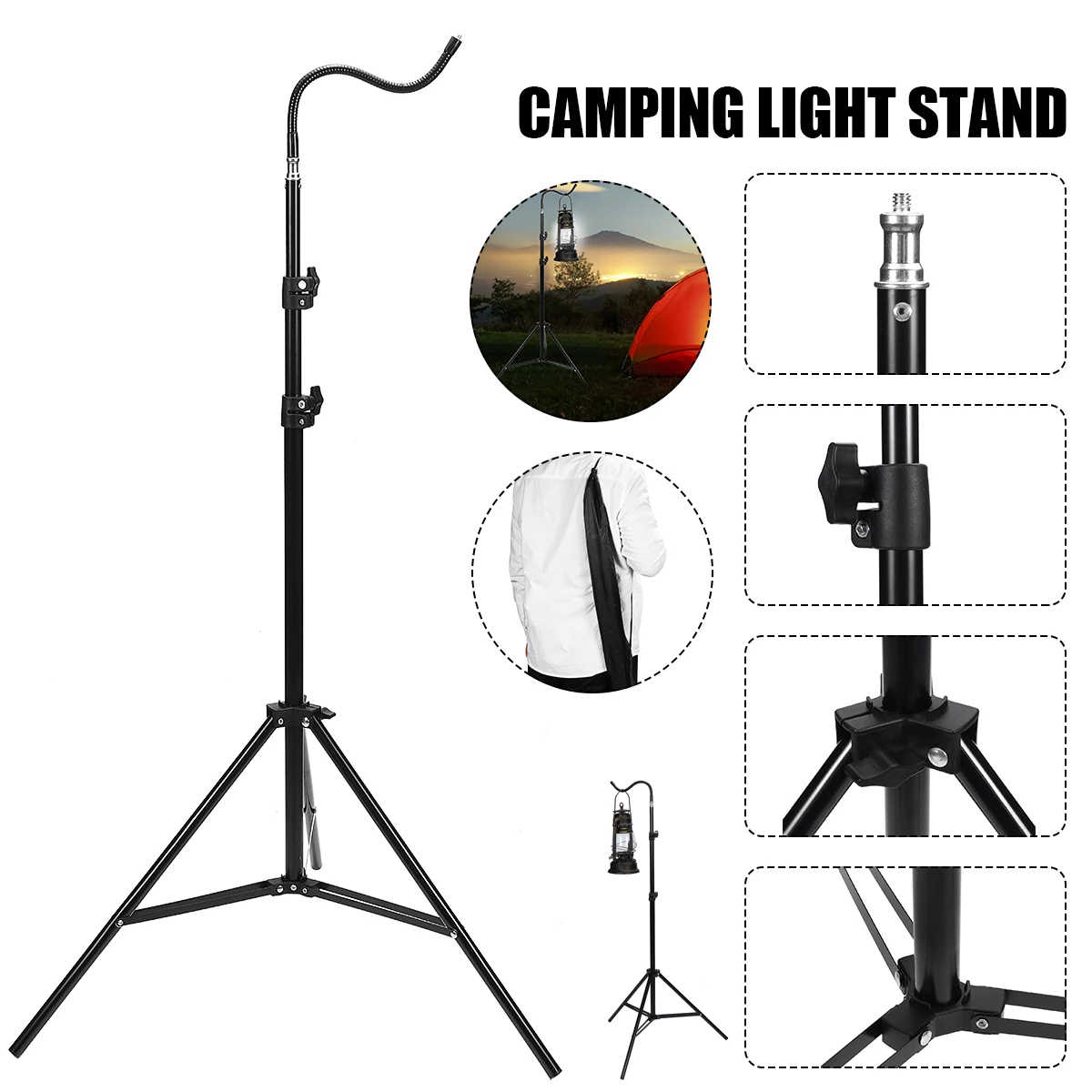 2022 Camping Light Stand Lightweight Convenient Lamp Support Holder Tripod Durable Light Lamp Lantern Picnic Hiking
2022 Camping Light Stand Lightweight Convenient Lamp Support Holder Tripod Durable Light Lamp Lantern Picnic Hiking