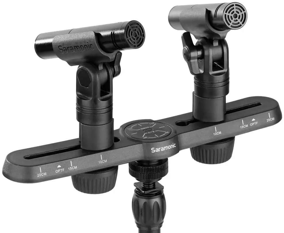 Saramonic SR-M500 Paired Acoustic Studio Condenser Microphones with Adjustable Mount Professional Video Microphone 2pc kit
Saramonic SR-M500 Paired Acoustic Studio Condenser Microphones with Adjustable Mount Professional Video Microphone 2pc kit