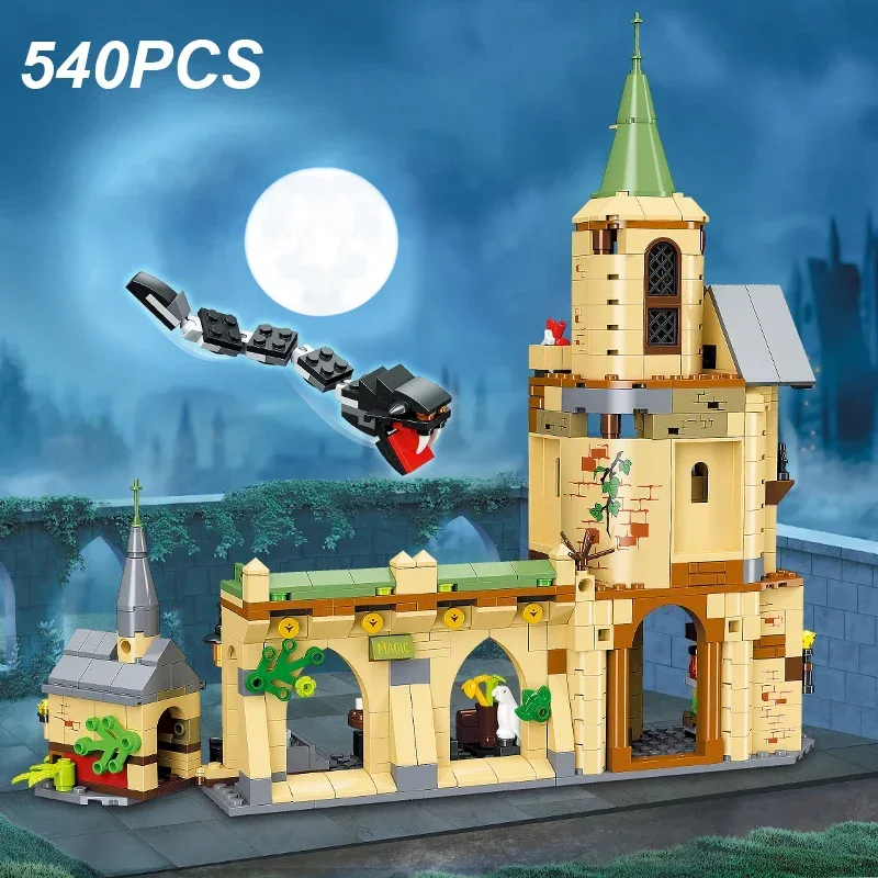 

540PCS Medieval Castle Building Blocks Magic Academy Construction Model Assemble Bricks Desktop Decoration Children's Toys Gifts