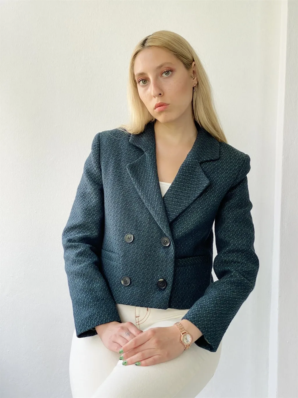 Retrobird Retro Pattern Women 'S Jacket Casual Use Short Blazer Jacket Women 'S Navy Blue Color
Retrobird Retro Pattern Women 'S Jacket Casual Use Short Blazer Jacket Women 'S Navy Blue Color