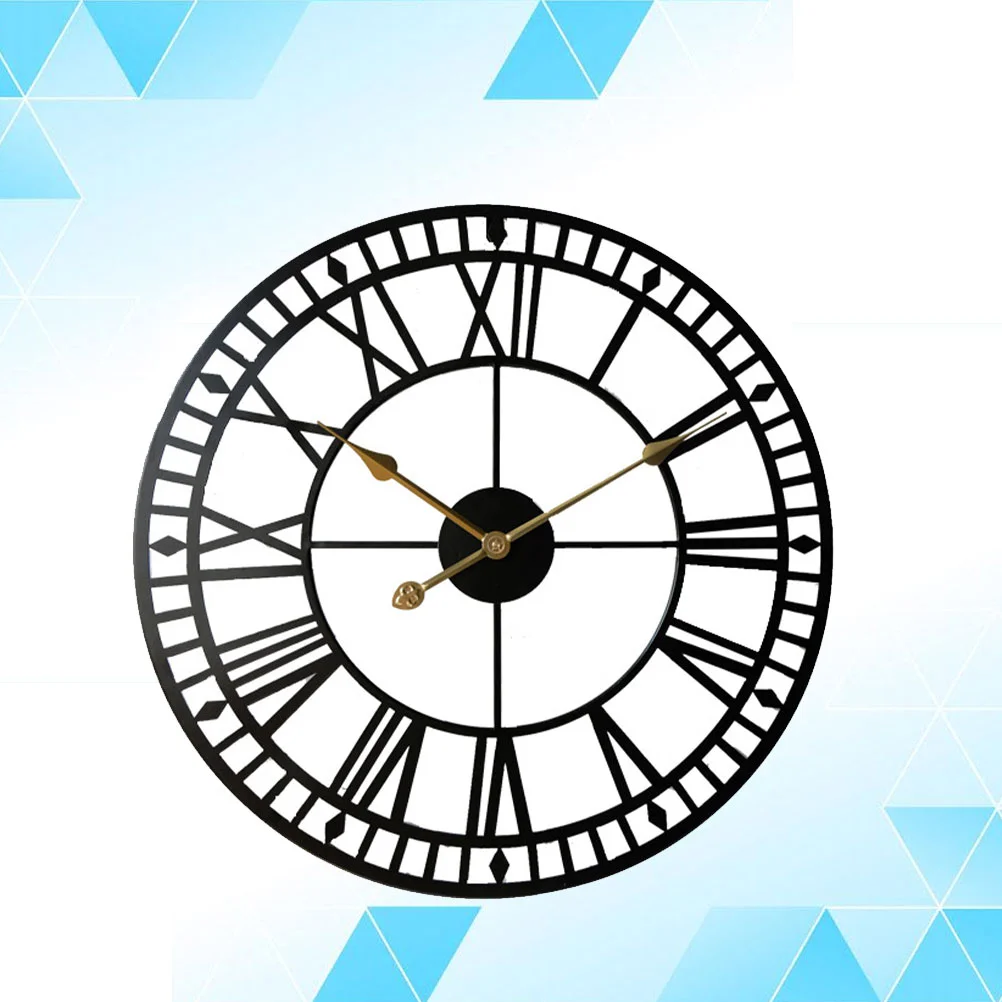 1pc Roman Numerals Clock Wall Hanging Clock Iron Clock Time Display Pendant Room Arrangement
1pc Roman Numerals Clock Wall Hanging Clock Iron Clock Time Display Pendant Room Arrangement