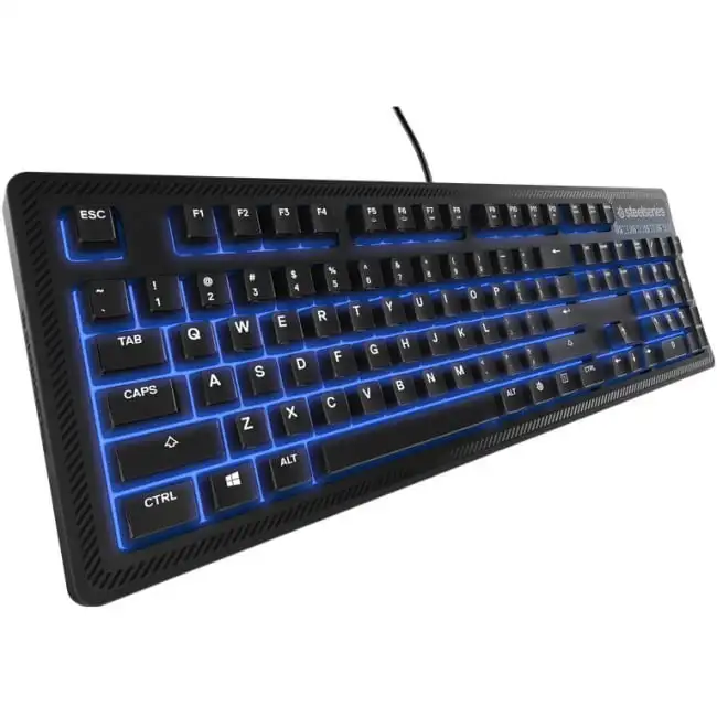 Игровая клавиатура Apex 100-тактильная и тихая-синяя светодиодный ная подсветка-устойчивость к брызгам-медиа-элементы управления
Игровая клавиатура Apex 100-тактильная и тихая-синяя светодиодный ная подсветка-устойчивость к брызгам-медиа-элементы управления