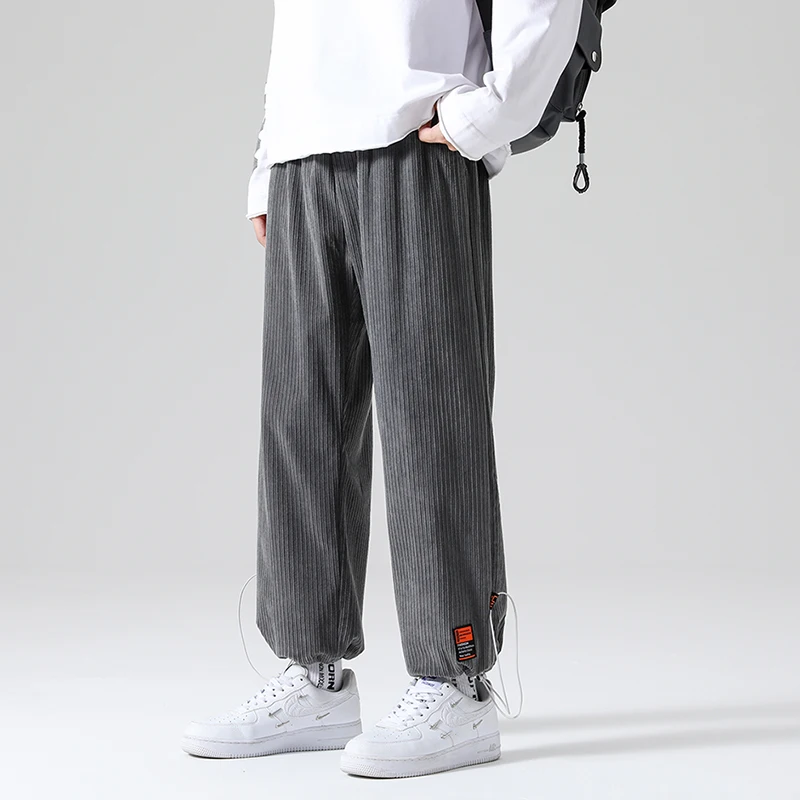 Men's Casual Pants Spring Autumn New Corduroy Men's Loose Fashion Sweatpants Harajuku Style Hip Hop Drawstring Male Trousers
Men's Casual Pants Spring Autumn New Corduroy Men's Loose Fashion Sweatpants Harajuku Style Hip Hop Drawstring Male Trousers