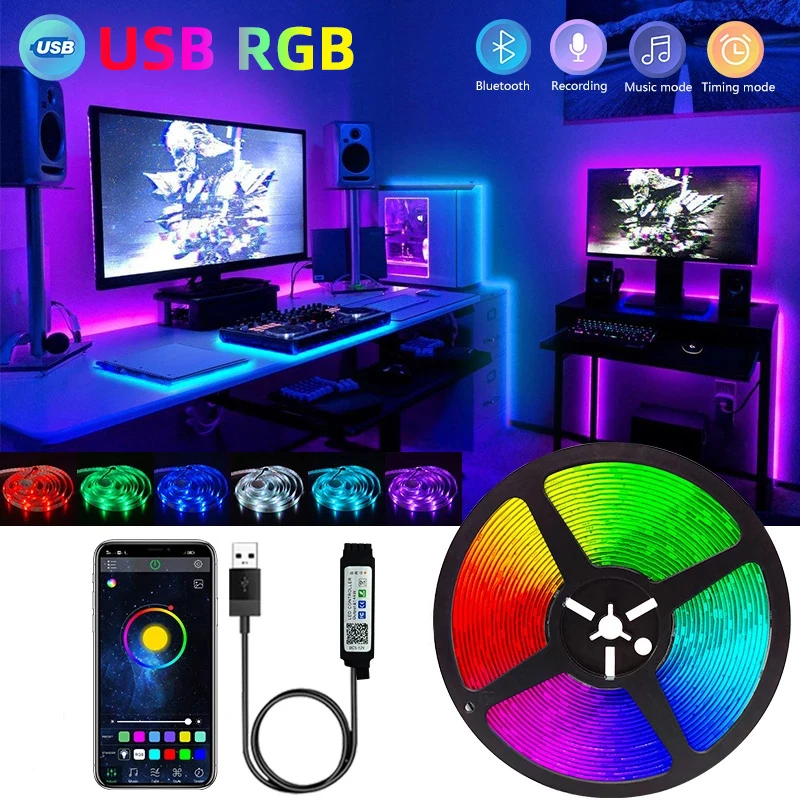 USB LED light with Bluetooth RGB 5V 1M-10M RGB light flexible LED light with ribbon TV screen backlight diode with static bag
USB LED light with Bluetooth RGB 5V 1M-10M RGB light flexible LED light with ribbon TV screen backlight diode with static bag
