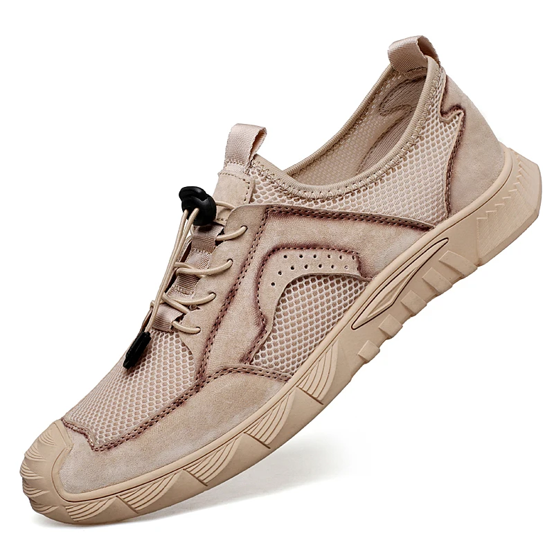 Summer Genuine Leather Mesh Men's Driving Shoes Trendy Sewing Lace Up Men's Leather Shoes Outdoor Walking Men's Casual Shoes
Summer Genuine Leather Mesh Men's Driving Shoes Trendy Sewing Lace Up Men's Leather Shoes Outdoor Walking Men's Casual Shoes