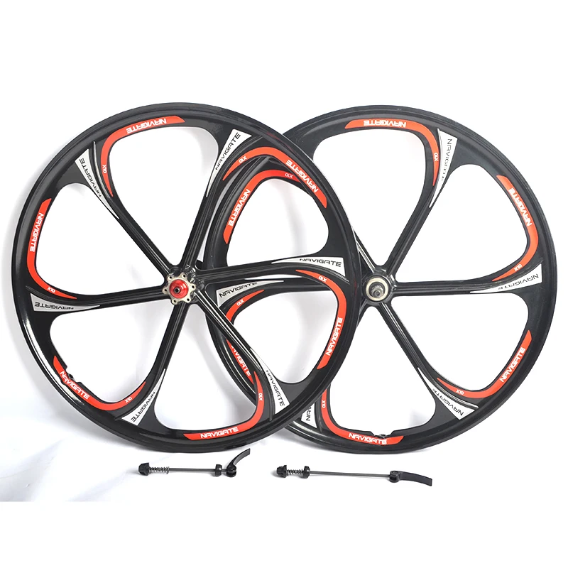 26 Inch Mountain Bike Magnesium Alloy Wheel 6 Spokes Rotary Hub Wheelset Rims Bicycle MTB Disc Brake Cycling Parts 7/8/9 Speeds
26 Inch Mountain Bike Magnesium Alloy Wheel 6 Spokes Rotary Hub Wheelset Rims Bicycle MTB Disc Brake Cycling Parts 7/8/9 Speeds