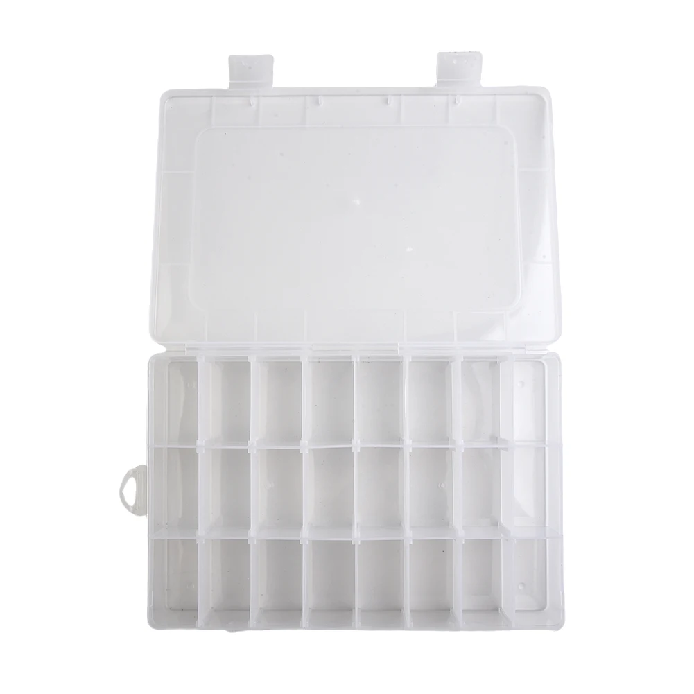 Plastic Box Storage Box 24 Grid Clear Compact Practical Metal Parts Sewing Accessories Craft Parts Transparent Lid
Plastic Box Storage Box 24 Grid Clear Compact Practical Metal Parts Sewing Accessories Craft Parts Transparent Lid