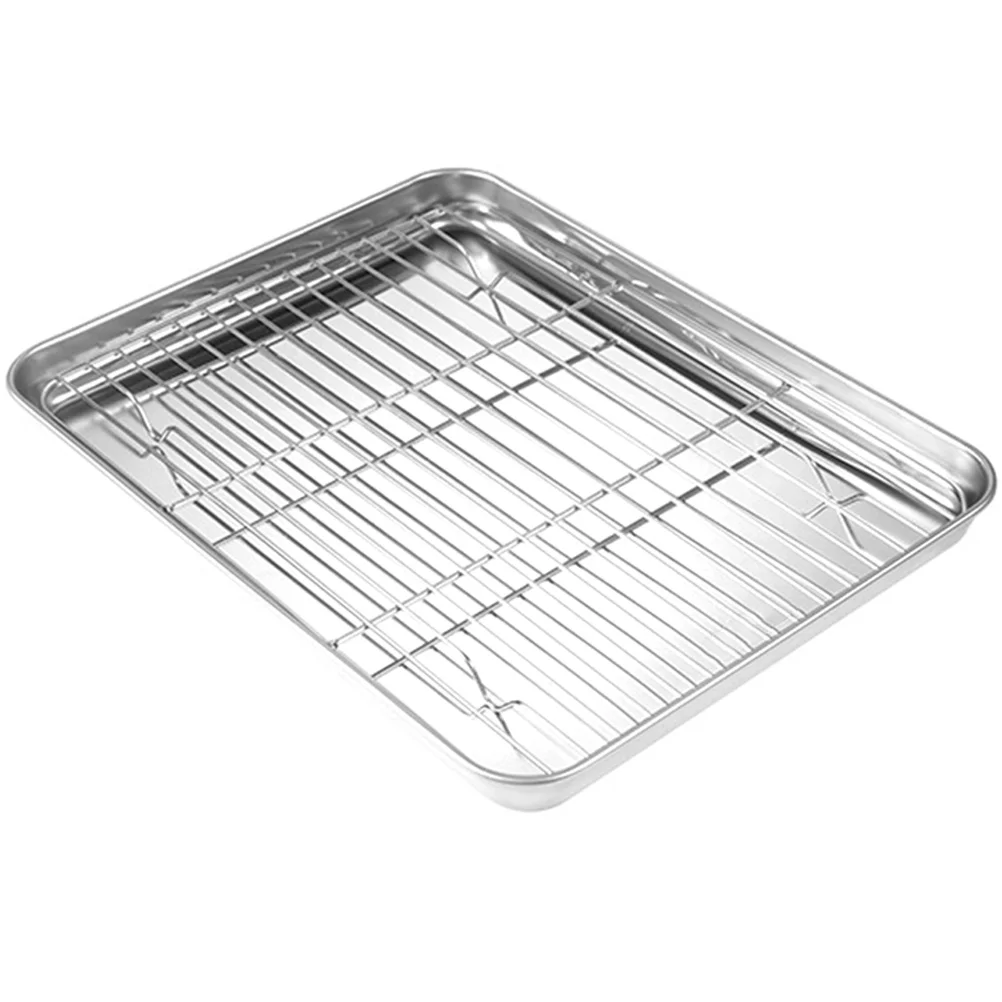 Rack Pan Cooling Bbq Tray Plate Cookies Roasting Baking Racks Cake Grill Oven Cool Wiresmall Drup Oil Steak Bacon Grilling
Rack Pan Cooling Bbq Tray Plate Cookies Roasting Baking Racks Cake Grill Oven Cool Wiresmall Drup Oil Steak Bacon Grilling