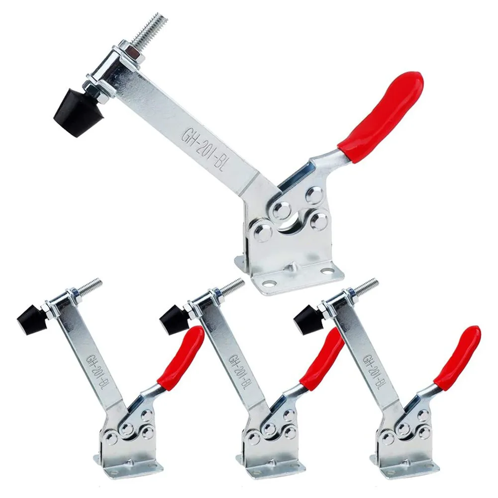 Extended Toggle Clamp GH-201BL High Carbon Steel Non-slip PVC Handle Quick Release Clamp 90Kg 198Lbs Woodworking Tool
Extended Toggle Clamp GH-201BL High Carbon Steel Non-slip PVC Handle Quick Release Clamp 90Kg 198Lbs Woodworking Tool