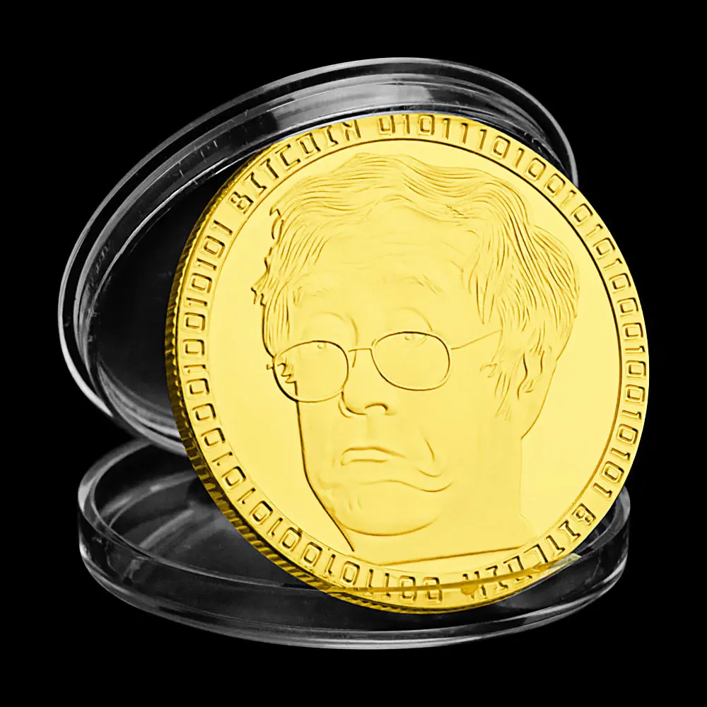 Bitcoin Art Collection Gold Plated Physical Bitcoins BTC with Case Gift Satoshi Nakamoto Pattern Commemorative Coin
Bitcoin Art Collection Gold Plated Physical Bitcoins BTC with Case Gift Satoshi Nakamoto Pattern Commemorative Coin