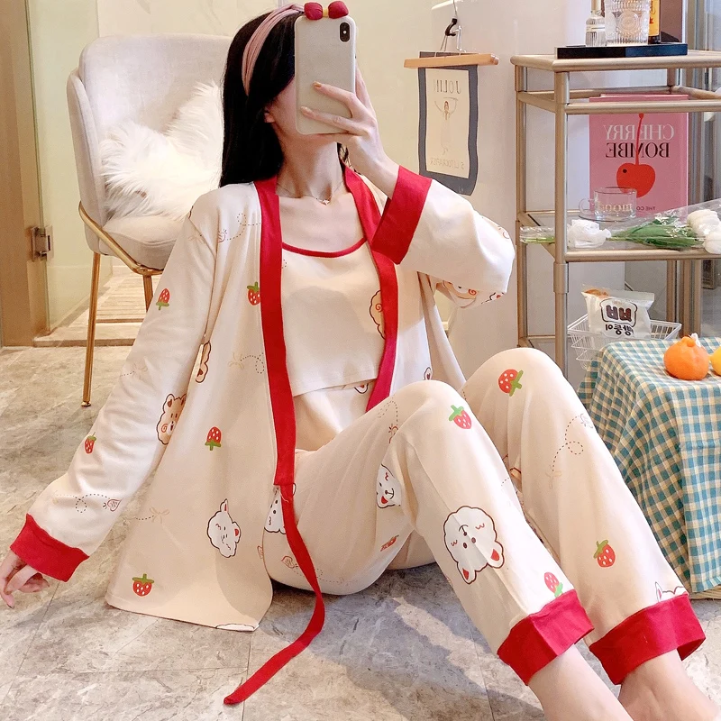 3PCS Set Cartoon Printed Cotton Maternity Nursing Sleepwear Spring Pajamas Suits Clothes for Pregnant Women Home Lounge Sleep
3PCS Set Cartoon Printed Cotton Maternity Nursing Sleepwear Spring Pajamas Suits Clothes for Pregnant Women Home Lounge Sleep