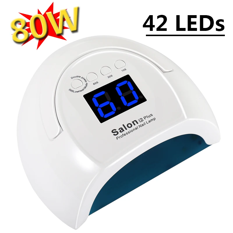Лампа для сушки ногтей профессиональная, 80 Вт, 42 шт. светодиодный с датчиком движения
Лампа для сушки ногтей профессиональная, 80 Вт, 42 шт. светодиодный с датчиком движения