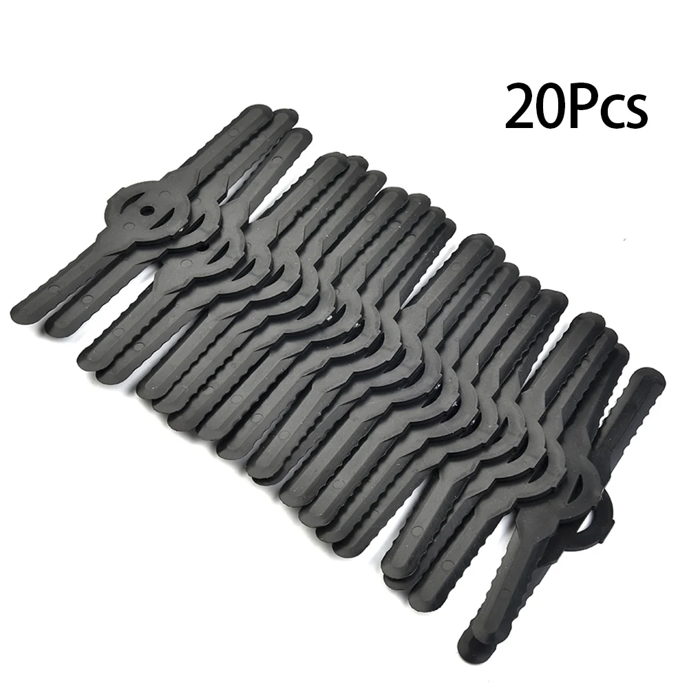 

20Pcs Plastic Grass Cutter Blades For Garden Electric Cordless Grass Trimmer Strimmer Tool Cutter Lawnmower Part Replace Blades