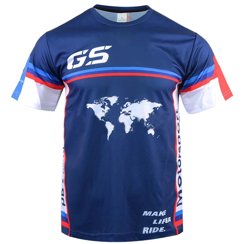 Summer Motorcycle Blue T-Shirts Motorrad For BMW GS ADVENTURE Men's Superbike Motorbike Motorsprot Team Jerseys Street Equipment
Summer Motorcycle Blue T-Shirts Motorrad For BMW GS ADVENTURE Men's Superbike Motorbike Motorsprot Team Jerseys Street Equipment