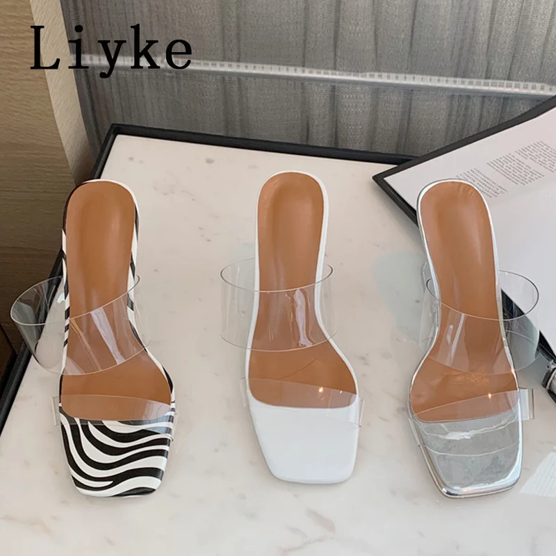 Liyke Silver Slides Women Transparent Shoes Mules Slippers Female Fashion Open Toe Jelly Sandals Strange Style Clear High Heels
Liyke Silver Slides Women Transparent Shoes Mules Slippers Female Fashion Open Toe Jelly Sandals Strange Style Clear High Heels
