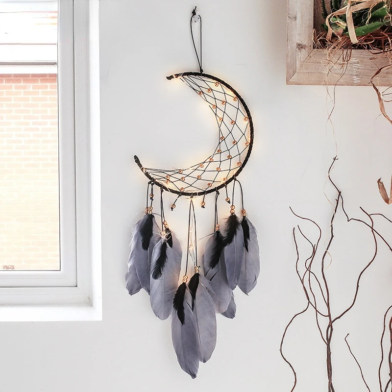 Black Moon Woven Dream Catcher Hanging Bohemian-style Home Decoration Friends Gifts Creative Air Bells
Black Moon Woven Dream Catcher Hanging Bohemian-style Home Decoration Friends Gifts Creative Air Bells