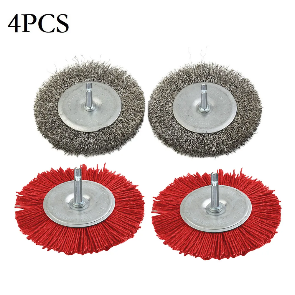4pcs Electric Joint Brush Kit Joint Cleaner Against Weeds 100mm Diameter Stainless Steel Abrasive Wire Power Tool Parts
4pcs Electric Joint Brush Kit Joint Cleaner Against Weeds 100mm Diameter Stainless Steel Abrasive Wire Power Tool Parts