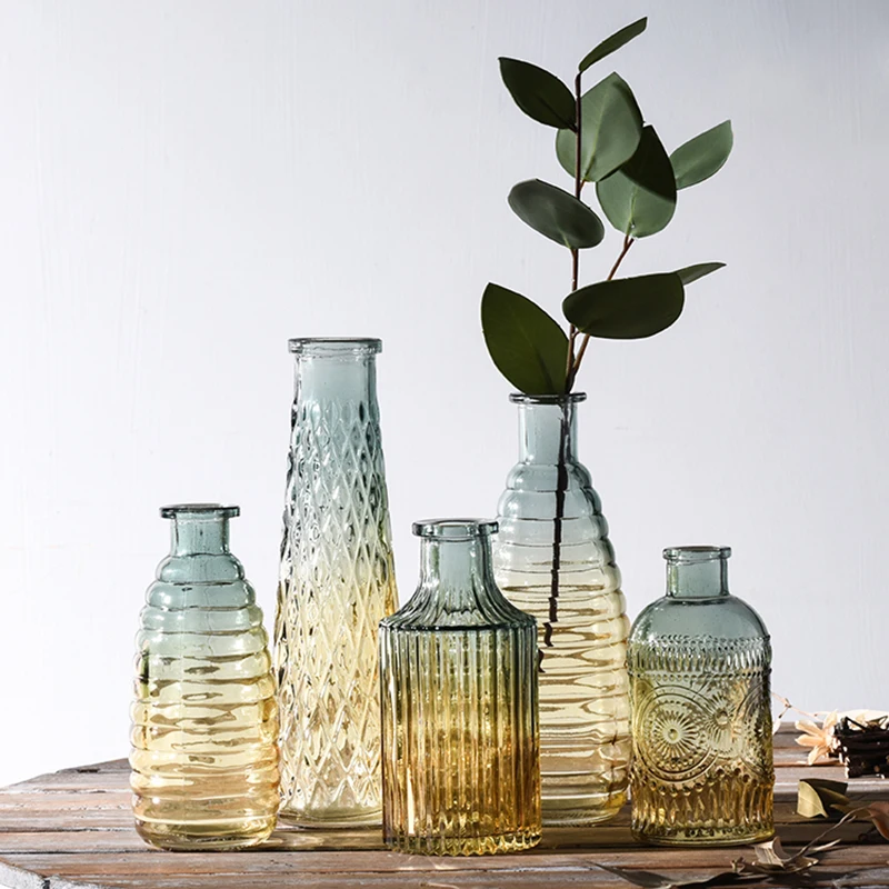 Vintage Glass Vase Nordic Decoration Home Accessories for Living Room Decor Aesthetic Dining Table Terrarium Decor Plant Holder
Vintage Glass Vase Nordic Decoration Home Accessories for Living Room Decor Aesthetic Dining Table Terrarium Decor Plant Holder