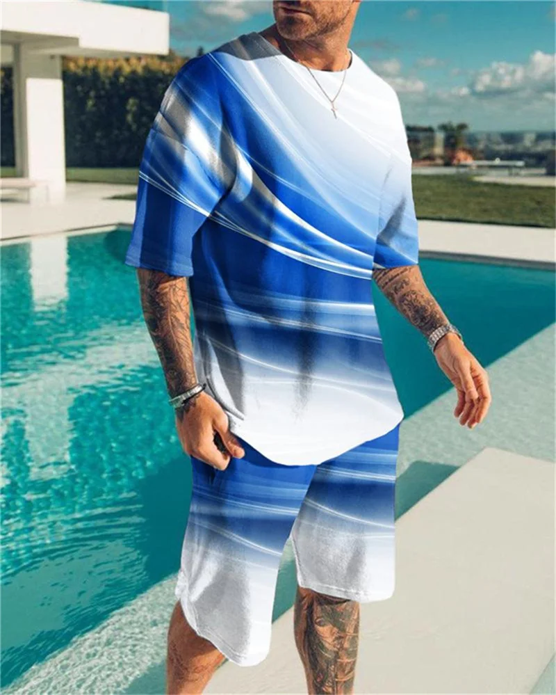 New Summer Men's Suits Comfortable Loose Sportswear Colorful Short Sleeve Suits 3D Printing Breathable O-Neck 2-Piece Set 2022
New Summer Men's Suits Comfortable Loose Sportswear Colorful Short Sleeve Suits 3D Printing Breathable O-Neck 2-Piece Set 2022