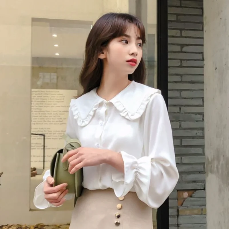 TPJB New Shirts Women Solid Simple Spring Korean Style Chic Trendy Casual Blouses Elegant Vintage Womens Streetwear All-match
TPJB New Shirts Women Solid Simple Spring Korean Style Chic Trendy Casual Blouses Elegant Vintage Womens Streetwear All-match