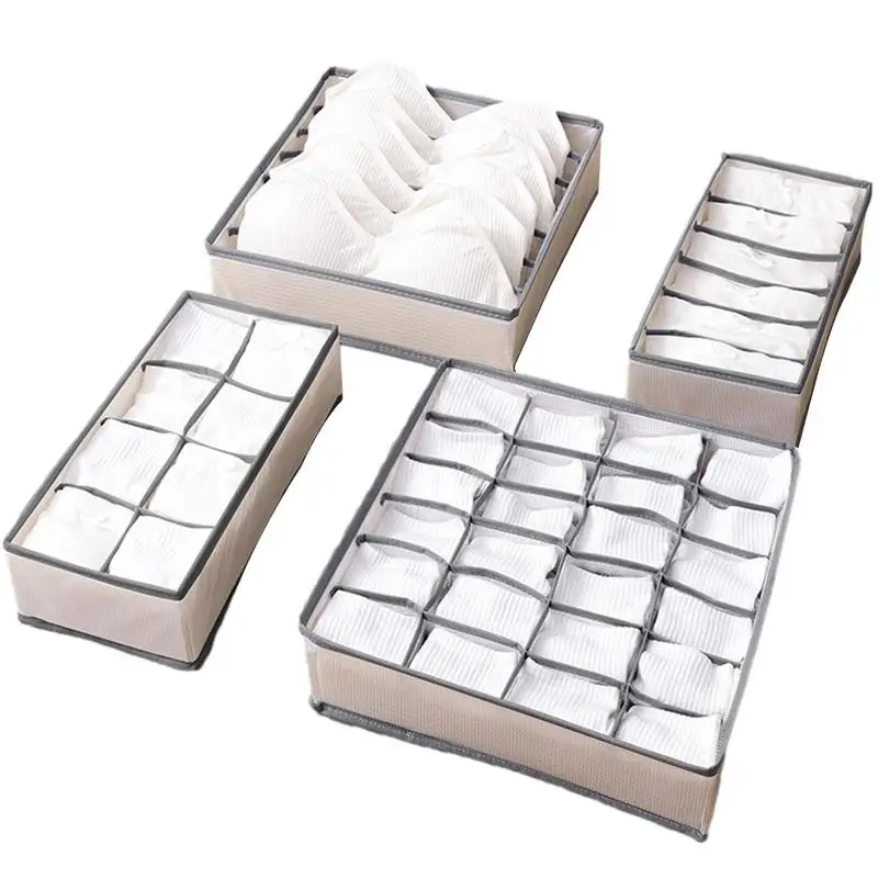 Drawer Organizer Breathable Mesh PVC Bra Organizer Underwear Organizer 4 Storage Boxes Bedroom Cabinet For Underwear Socks
Drawer Organizer Breathable Mesh PVC Bra Organizer Underwear Organizer 4 Storage Boxes Bedroom Cabinet For Underwear Socks