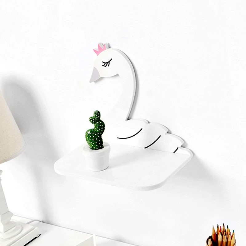 Cute Swan Storage Holders Floating Shelf Childen Room Clothes Sundries Decoration Racks Wall Shelf Organization
Cute Swan Storage Holders Floating Shelf Childen Room Clothes Sundries Decoration Racks Wall Shelf Organization