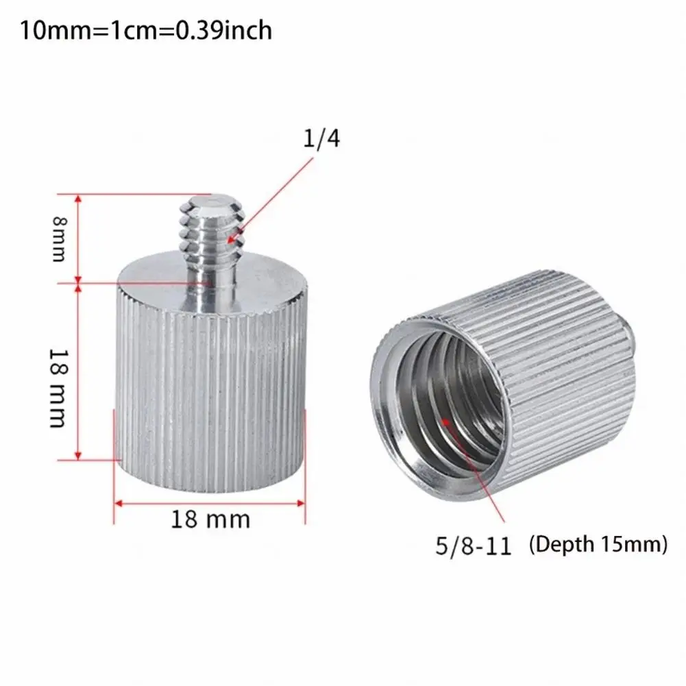 1PC 5/8'' To 1/4" Adapter For 1/4 Thread Level & Rangefinder 5/8" Tripod Stand Aluminum Alloy Thread Screw Mount Adapter
1PC 5/8'' To 1/4" Adapter For 1/4 Thread Level & Rangefinder 5/8" Tripod Stand Aluminum Alloy Thread Screw Mount Adapter