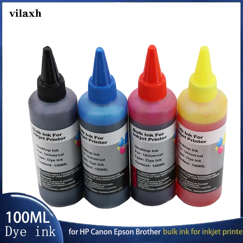 Vilaxh 100ml Universal Refill Ink Kit Refill Dye Ink For Brother For Canon For Epson For HP Printers All Inkjets
Vilaxh 100ml Universal Refill Ink Kit Refill Dye Ink For Brother For Canon For Epson For HP Printers All Inkjets