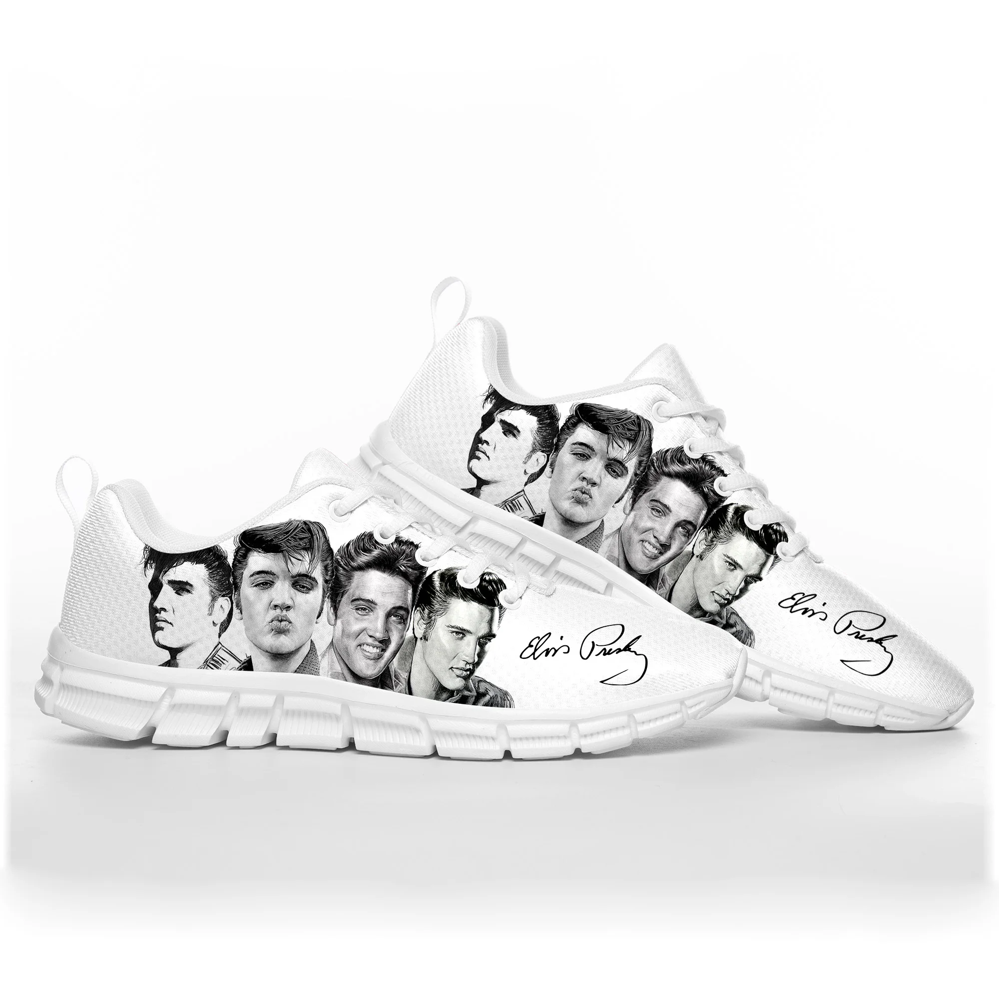 

Elvis Aaron Presley Rock Singer Sports Shoes Mens Womens Teenager Sneakers Elvis Casual Custom Couple High Quality Couple Shoes