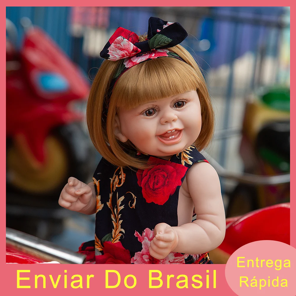Baby Reborn Girl Doll 55cm 100% Silicone Can Take Bath Princess Smiling Short Hair Gifts For Children IG-517
Baby Reborn Girl Doll 55cm 100% Silicone Can Take Bath Princess Smiling Short Hair Gifts For Children IG-517