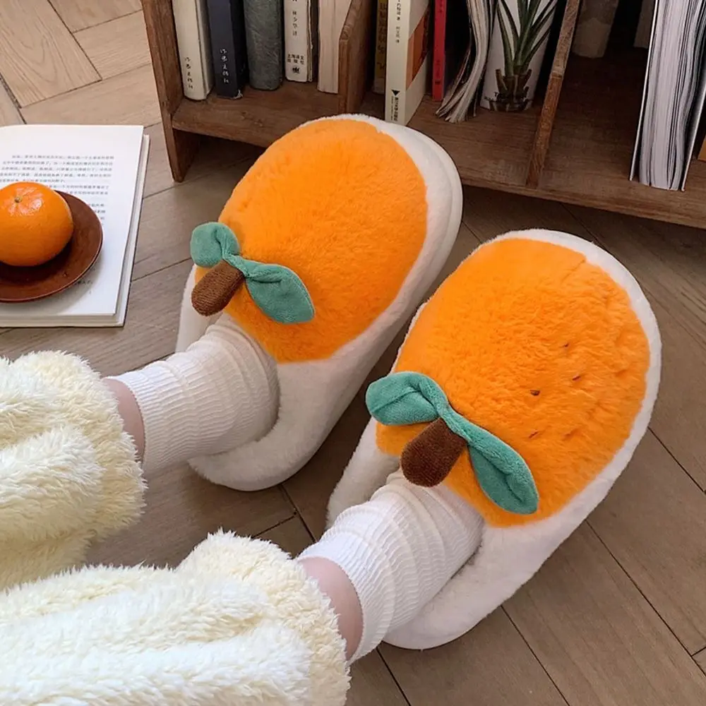 Plush Orange Cotton Slippers Women's Winter Home Indoor Warm keeping Soft Bottom Bedroom Slippers Cartoon Cute
Plush Orange Cotton Slippers Women's Winter Home Indoor Warm keeping Soft Bottom Bedroom Slippers Cartoon Cute