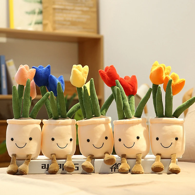 Soft Bookshelf Decor Doll Creative Potted Flowers Pillow for Girls Gift Lifelike Tulip&Succulent Plants Plush Stuffed Decor Toys
Soft Bookshelf Decor Doll Creative Potted Flowers Pillow for Girls Gift Lifelike Tulip&Succulent Plants Plush Stuffed Decor Toys